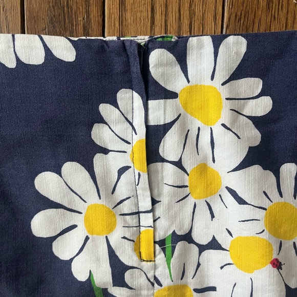 Lilly Pulitzer Floral Daisy Print Navy Mini Skirt Vintage Rare Retired - Picture 6 of 10